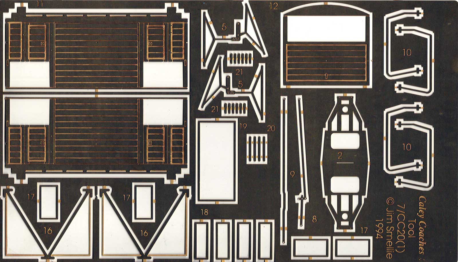 7mm scale 15T Brake Van Etch 1