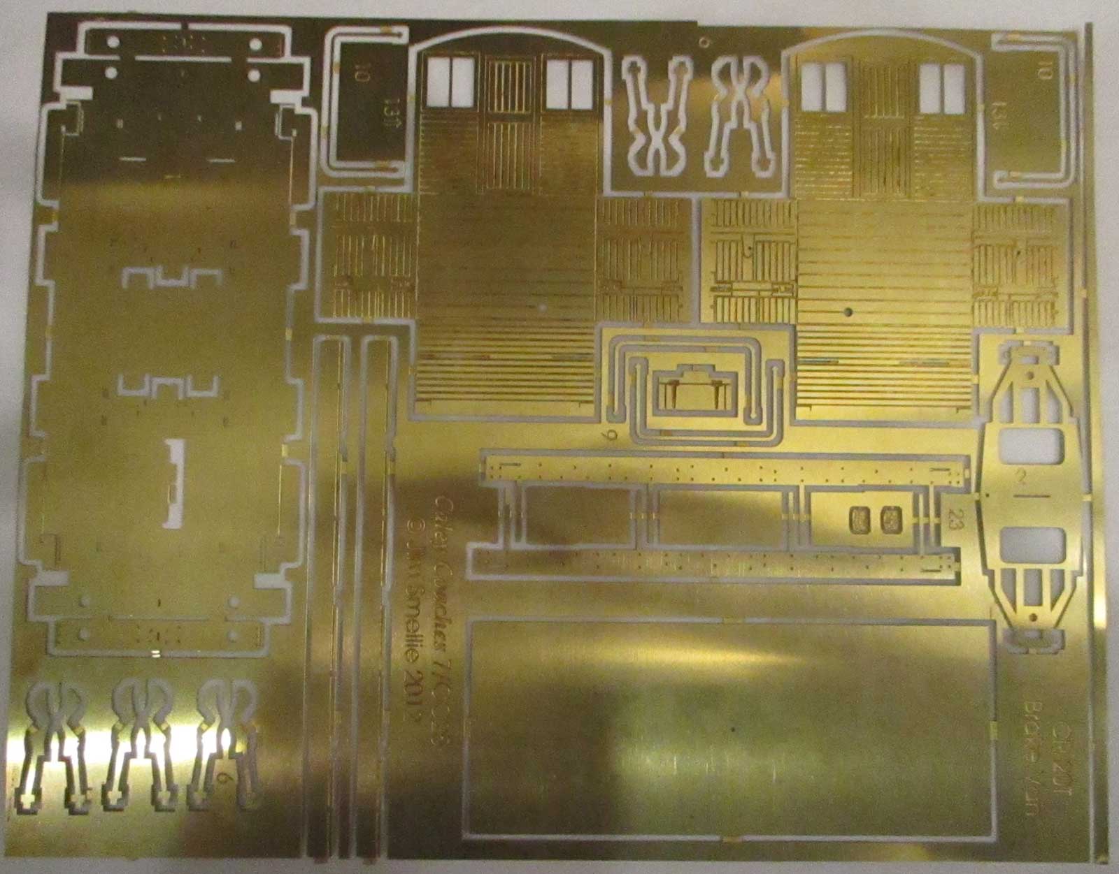 7mm scale 20T Brake Van Etch 1